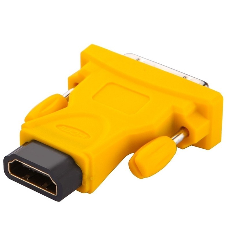 VOXLINK HDMI Type A Male/Female to Micro HDMI Type D/Mini HDMI Type C /DVI-D M/F 24+1 converter extender cable adapter for HDTV yellow