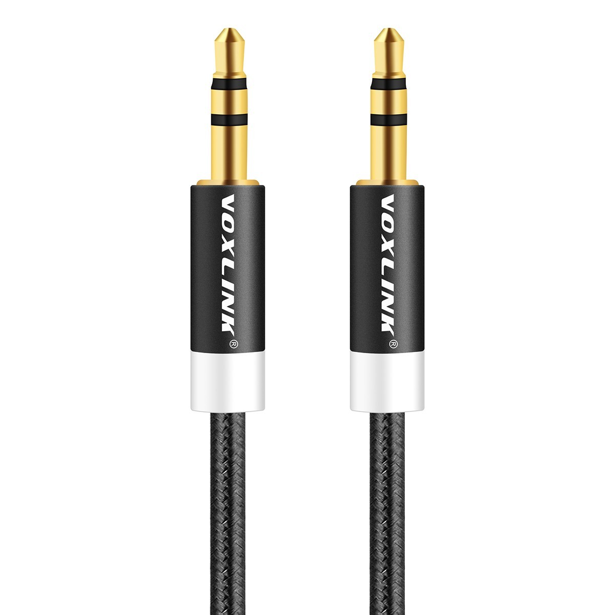 VOXLINK 3ft/1m 3.5 mm Jack Audio Cable for iPhone 6 6s 3.5mm AUX Auxiliary Cord Male to Male Stereo Audio Cable For CAR MP3/MP4 black 1m