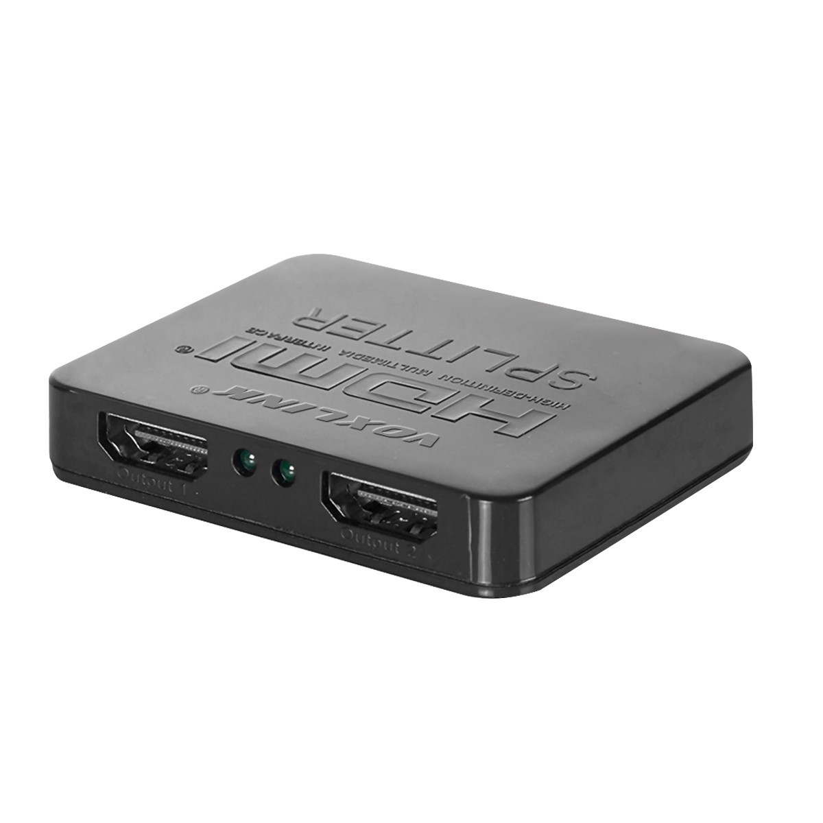 High Quality Mini 1 to 2 HDMI distributor HDMI Splitter 1080P 3D Black 4K*2K black