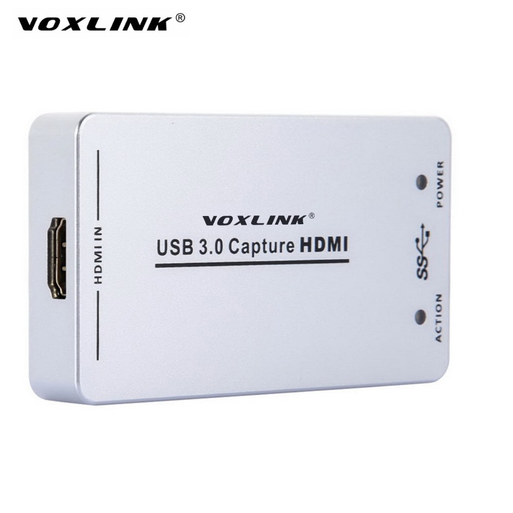 VOXLINK XI100D UVC USB3.0 1080P 60FPS HDMI Capture Dongle/USB2.0 HDMI Video Capture Card for Xbox PS3 PS4 Windows 7 Linux