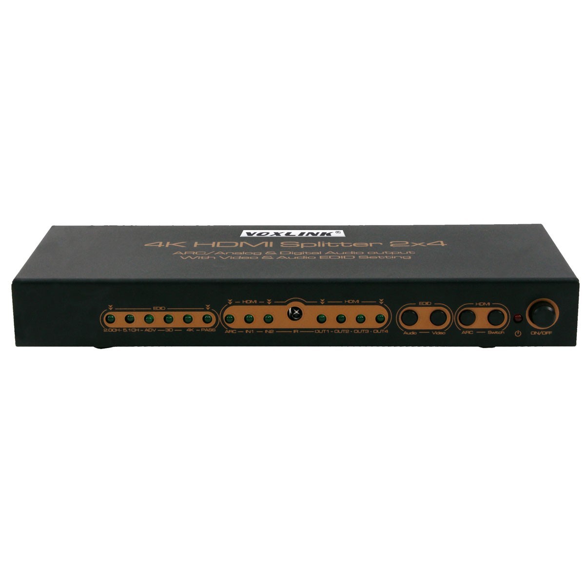 HDMI Splitter 2X4 with audio output----3D ,1080p V1.4a EU