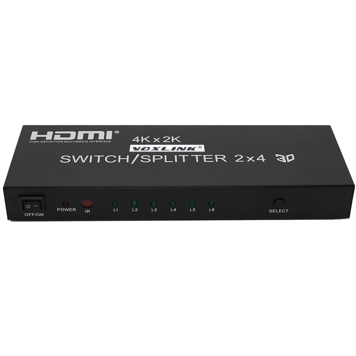 HDMI Splitter 2X4 with audio output--3D ,1080p V1.4a EU