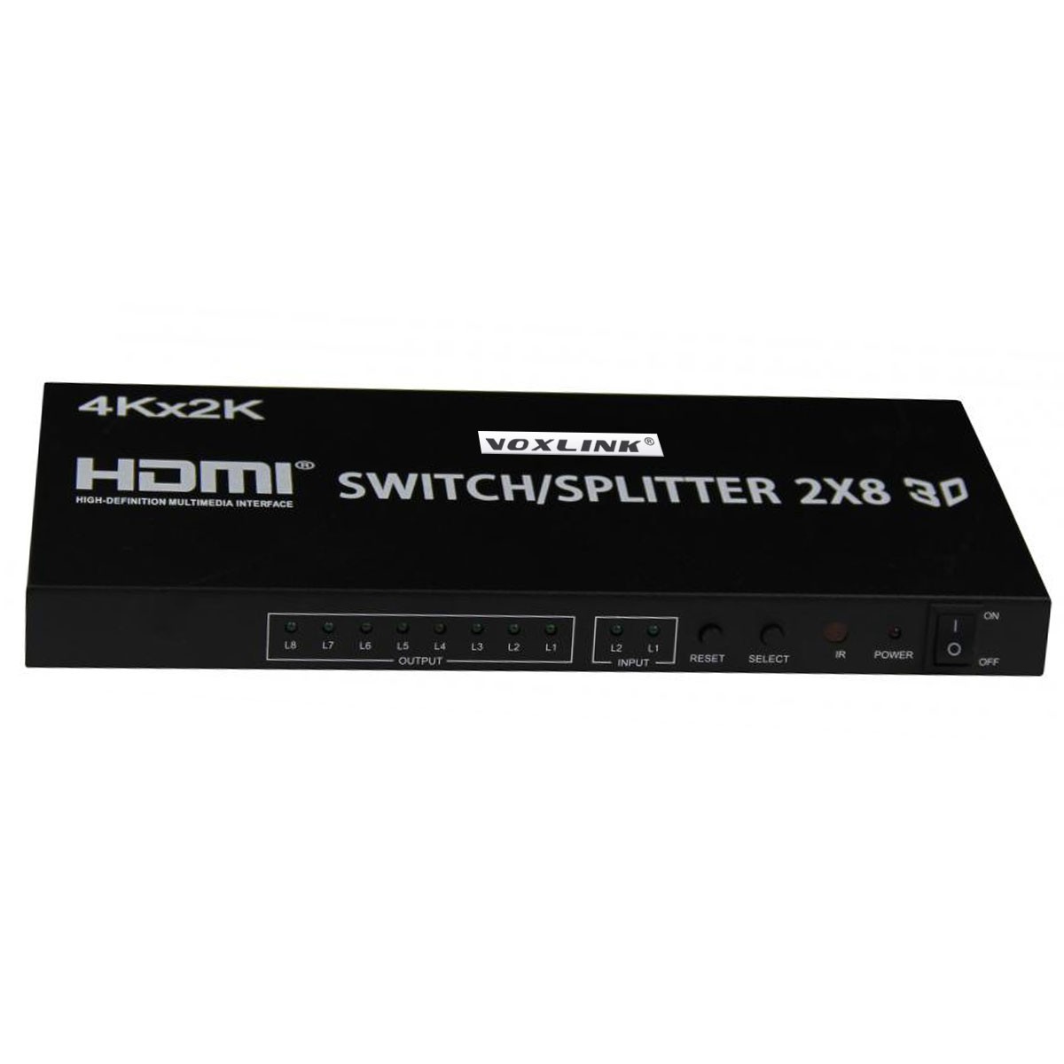 4K HDMI Switch/Splitter 2x8 HDMI Matrix US